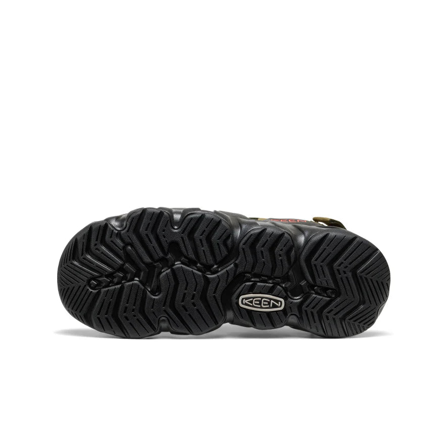 Men's Hyperport Fisherman Leather Sandal | Dark Olive/Black - Image 6