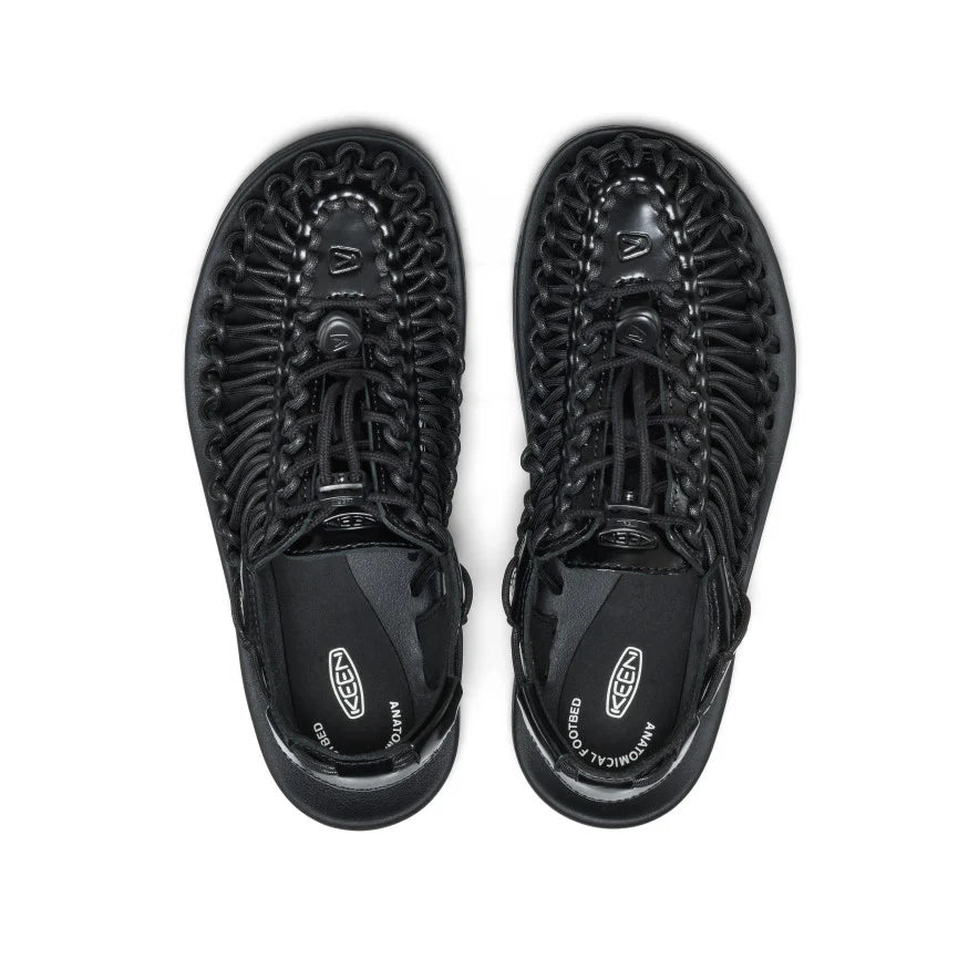 All Gender UNEEK Leather Sneaker | Perseid Black - Image 4