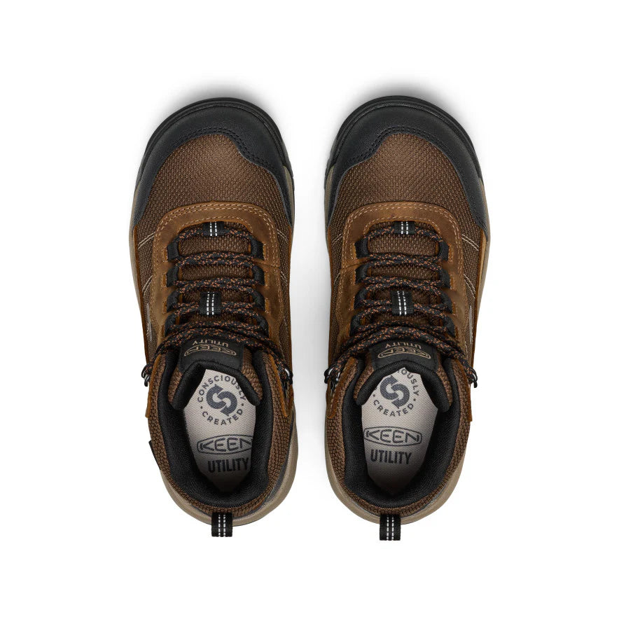 Women's Skokie Waterproof Work Boot (Soft Toe) | Bison/Black - Image 4