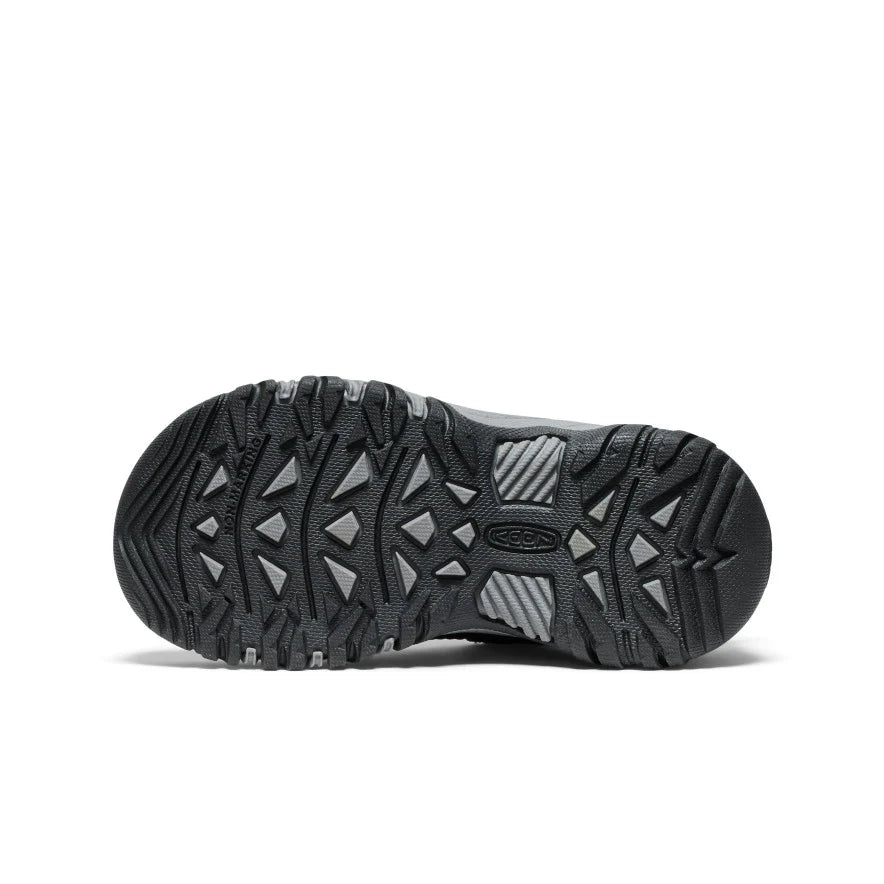 Little Kids' Targhee IV Waterproof Hiking Shoe | Black/Steel Grey - Image 6