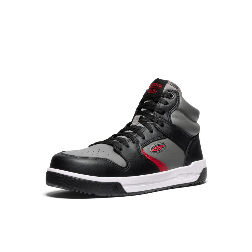 Men's Overton Mid Work Shoe (Carbon Toe) | Steel Grey/Black - Image 3