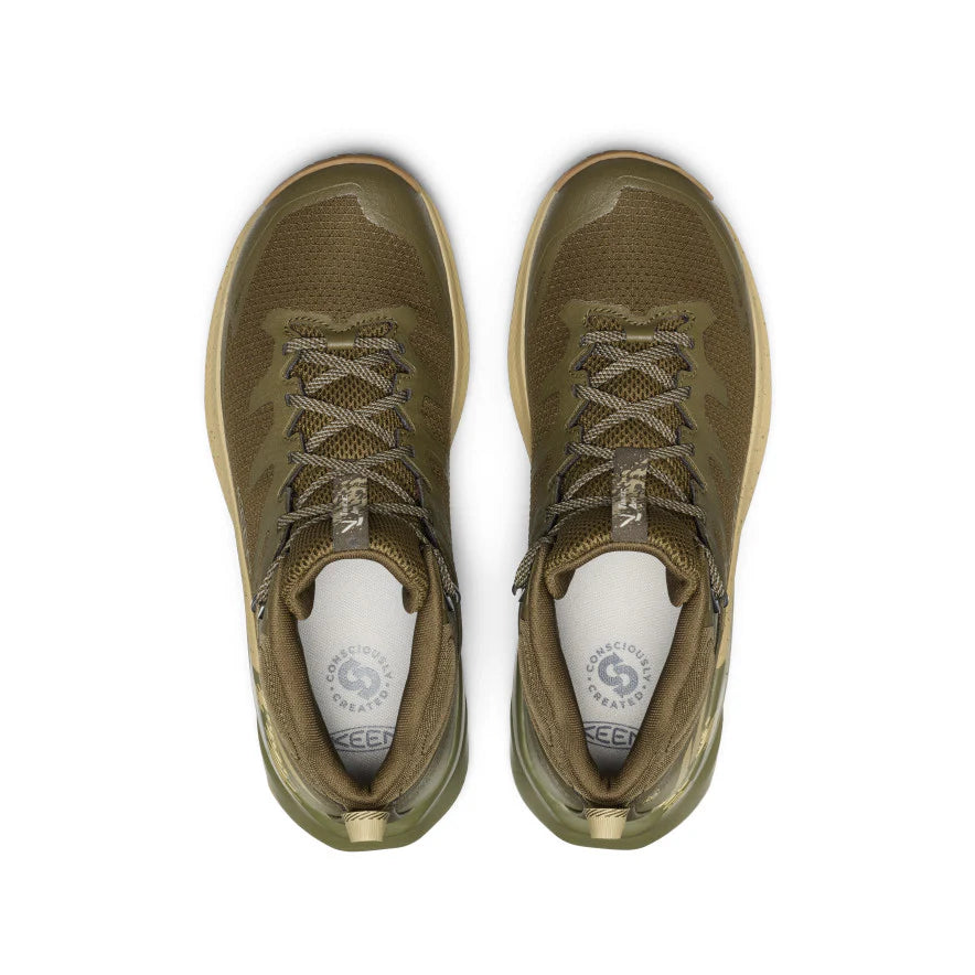 Men's Targhee Apex Wide Waterproof Hiking Boot | Dark Olive/Khaki - Image 4