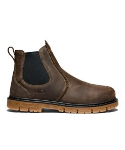 Men's San Jose Chelsea 90° Heel Boot (Aluminum Toe)  |  Cascade Brown/Gum