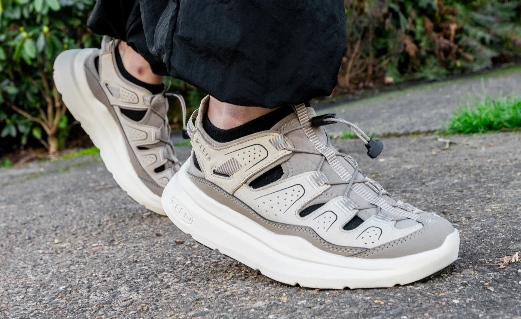 Men's WK450 Walking Sandal | Black/Black - Image 7