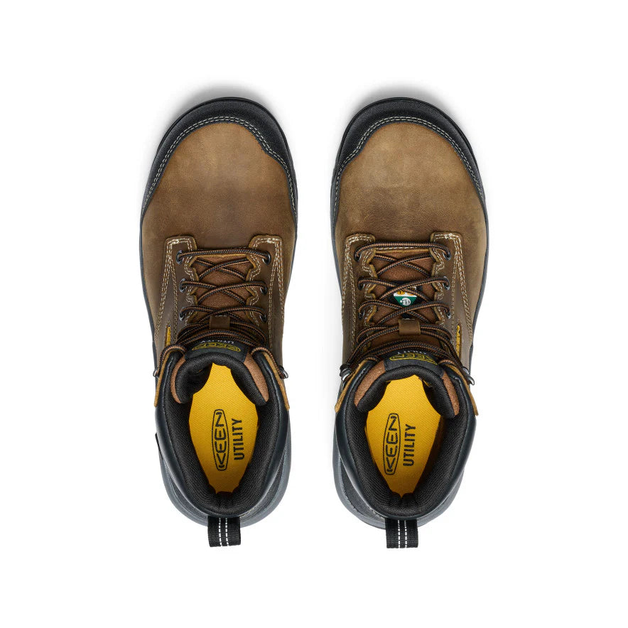 Men's CSA Evanston 6 Waterproof Boot (Carbon Toe) | Bison/Black - Image 4