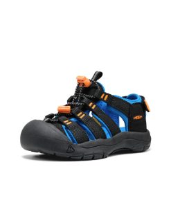 Alternative view of Little Kids' Newport Boundless Sandal  |  Black/Precious Blue