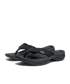Alternative view of Women's Kona Leather Flip-Flop  |  Black/Vapor