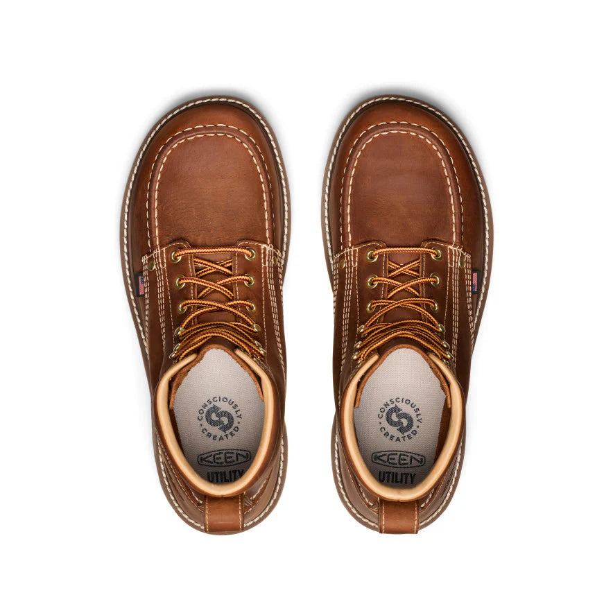 Men's Liberty 6 Boot (Soft Toe) | Leather Brown/Birch - Image 4