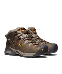 Alternative view of Men's Detroit XT Waterproof Boot (Soft Toe)  |  Black Olive/Leather Brown