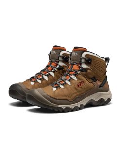 Alternative view of Men's Targhee IV Waterproof Hiking Boot  |  Coyote/Gold Flame