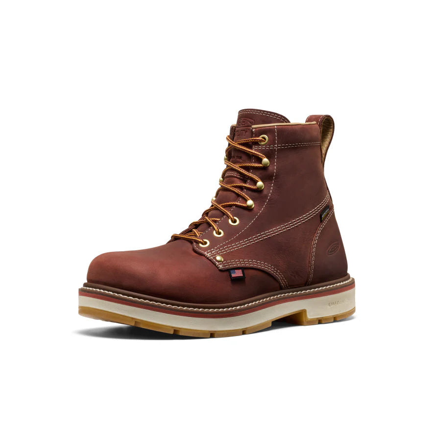 Men's Liberty 6 Waterproof 90° Heel Boot (Carbon Toe) | Bombay Brown/Gum - Image 3
