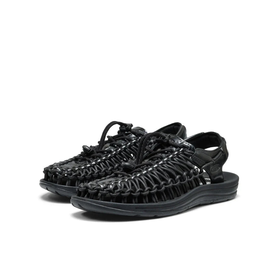 All Gender UNEEK Leather Sneaker | Perseid Black - Image 2