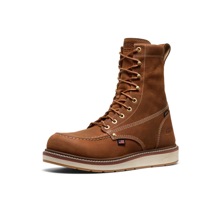 Men's Liberty 8 Waterproof Boot (Soft Toe) | Leather Brown/Birch - Image 9