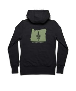 Alternative view of Women's PNW Hoodie  |  Black