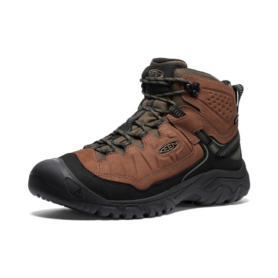 Men's Targhee IV Wide Waterproof Hiking Boot | Bison/Black - Image 2