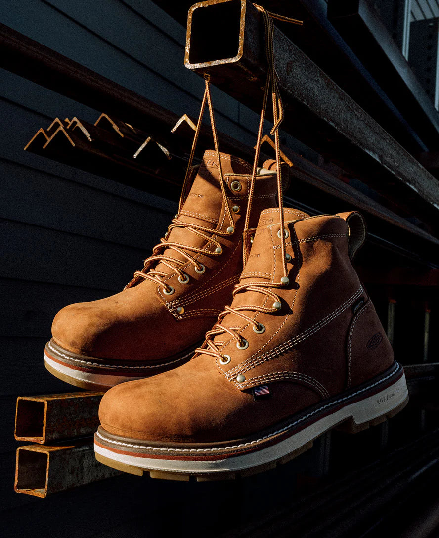 Men's Liberty 6 Waterproof 90° Heel Boot (Carbon Toe) | Bombay Brown/Gum - Image 8