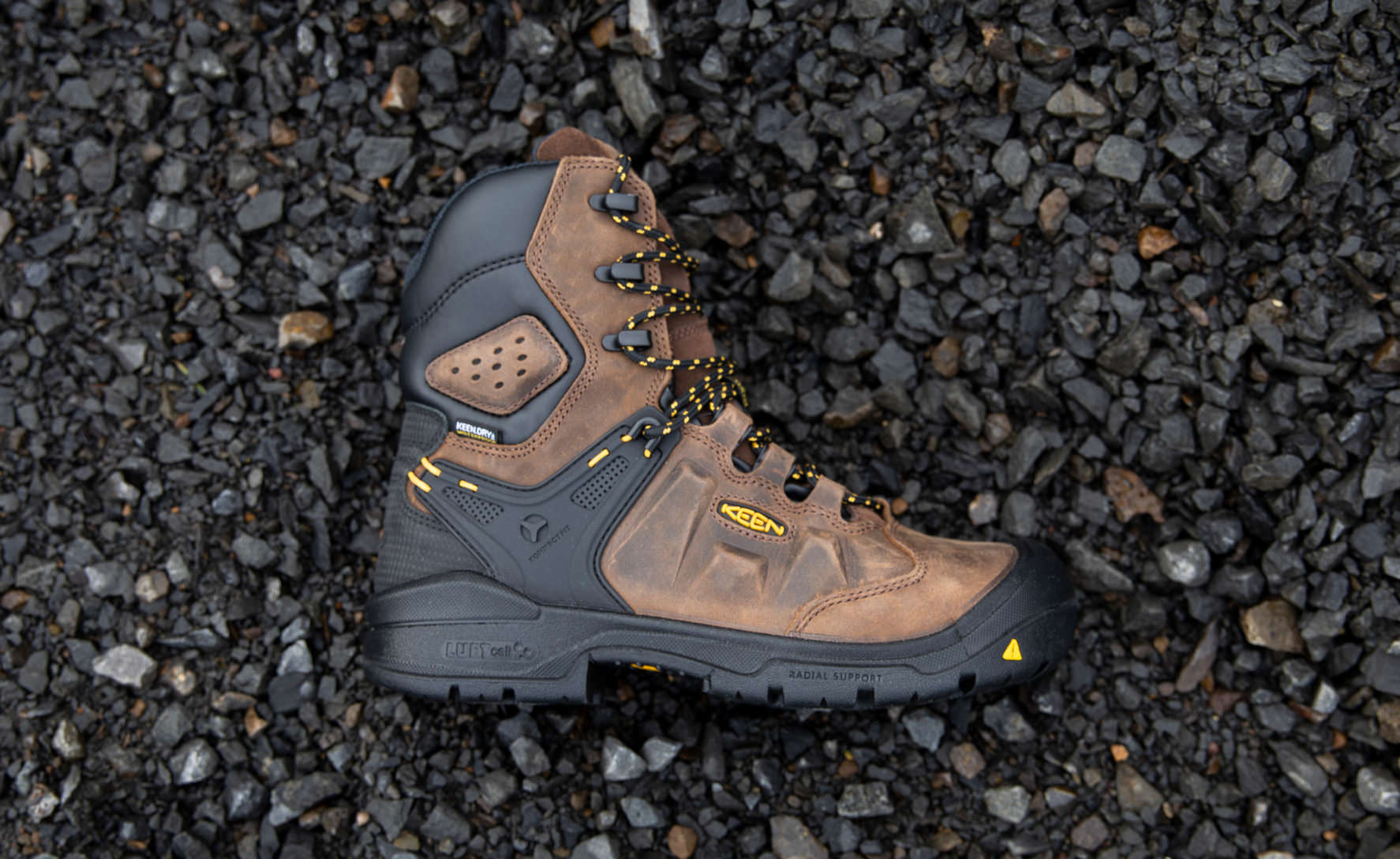 Men's Dover 8 Insulated Waterproof Boot (Carbon Toe) | Dark Earth/Black - Image 6