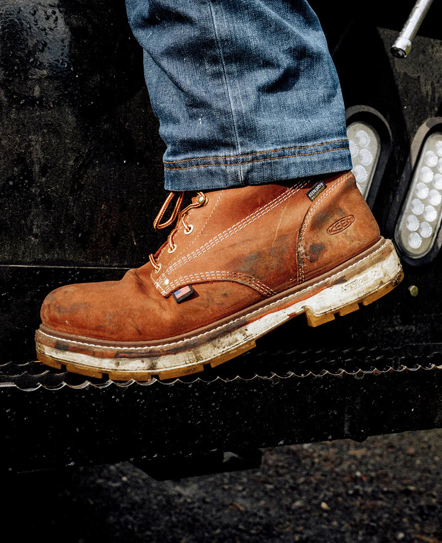 Men's Liberty 6 Waterproof 90° Heel Boot (Carbon Toe) | Bombay Brown/Gum - Image 9