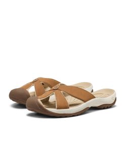 Alternative view of Women's Bali Leather Slide Sandal  |  Chipmunk/Birch