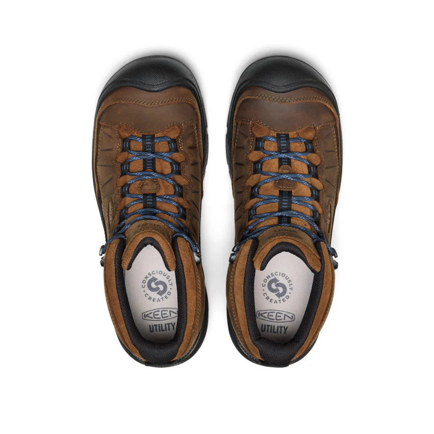 Men's Targhee IV LTR Waterproof Work Boot (Carbon Toe) | Bison/Black - Image 4