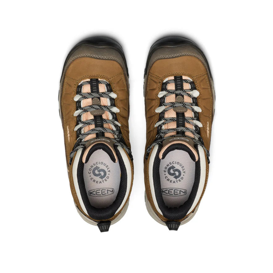 Women's Targhee IV Waterproof Hiking Boot | Coyote/Peach Fuzz - Image 4