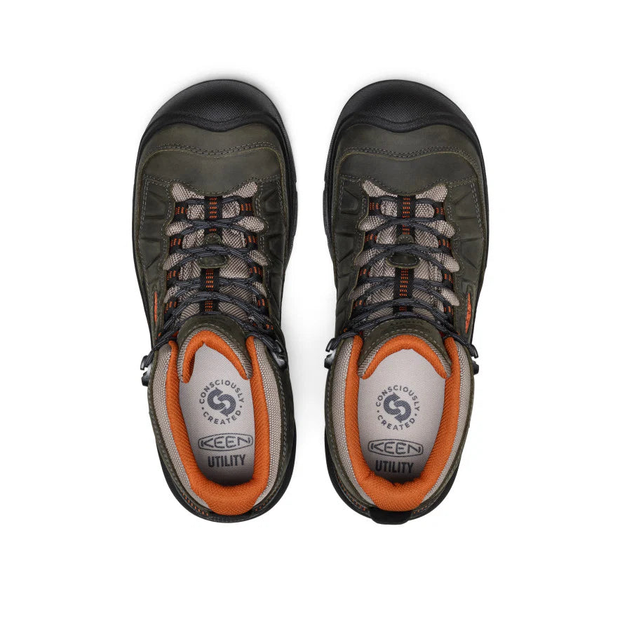 Men's Targhee IV Waterproof Work Boot (Carbon Toe) | Magnet/Black - Image 4