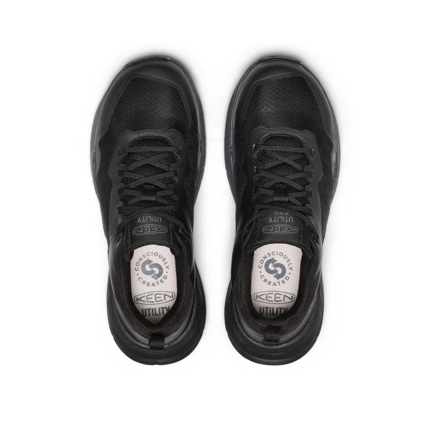 Women's Speedworks ESD Work Sneaker (Carbon Toe) | Black/Black - Image 4