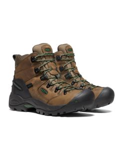 Alternative view of Men's Pittsburgh Energy 6 Waterproof Boot (Soft Toe)  |  Cascade Brown/Greener Pastures