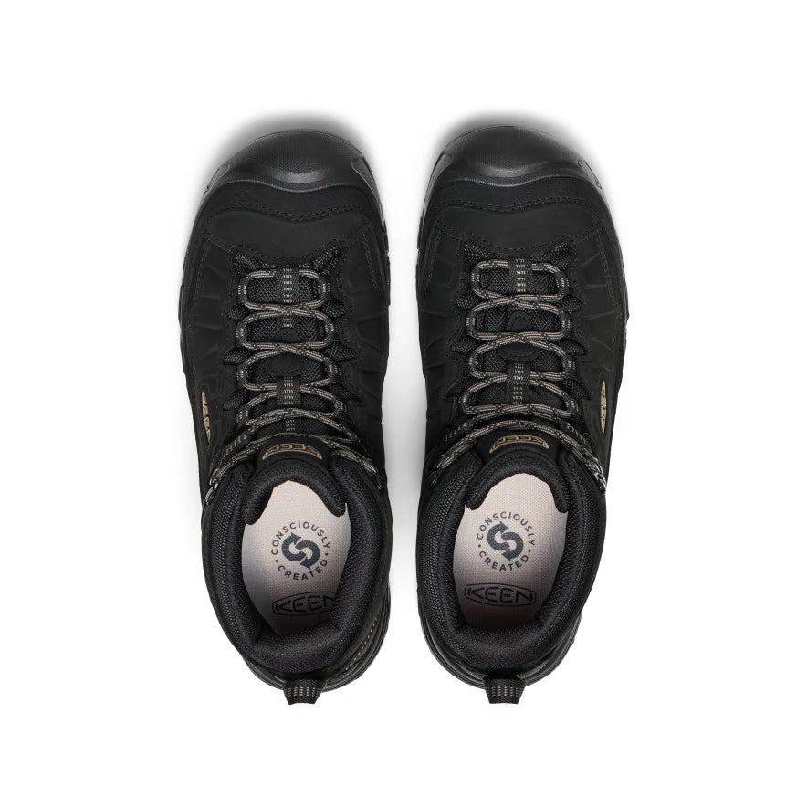 Men's Targhee IV Wide Waterproof Hiking Boot | Triple Black - Image 4