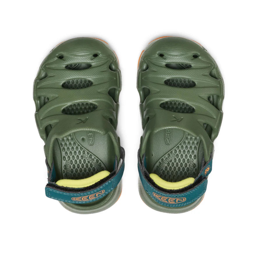Toddlers' HyperFLT Clog | Bronze Green/Orange Peel - Image 4
