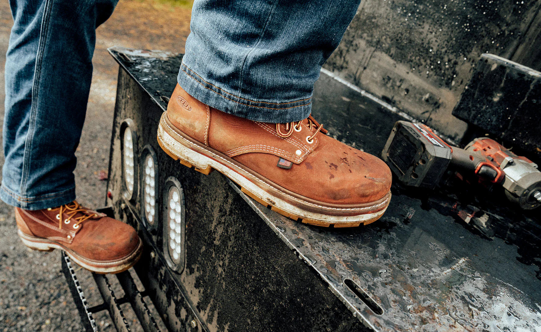 Men's Liberty 6 Waterproof 90° Heel Boot (Carbon Toe) | Bombay Brown/Gum - Image 7