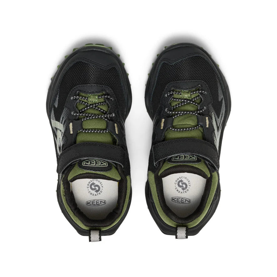 Little Kids' Zionic Waterproof Shoe | Black/Bronze Green - Image 4