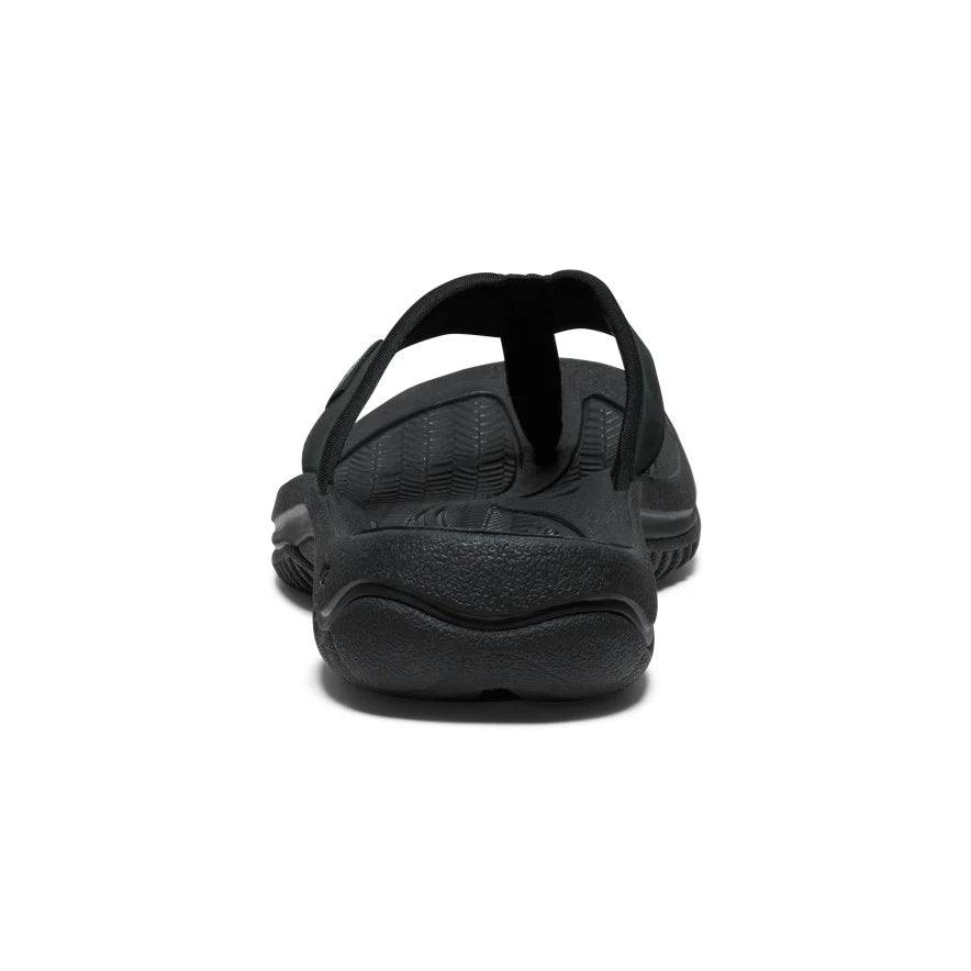 Men's Kona Leather Flip-Flop | Black/Steel Grey - Image 5