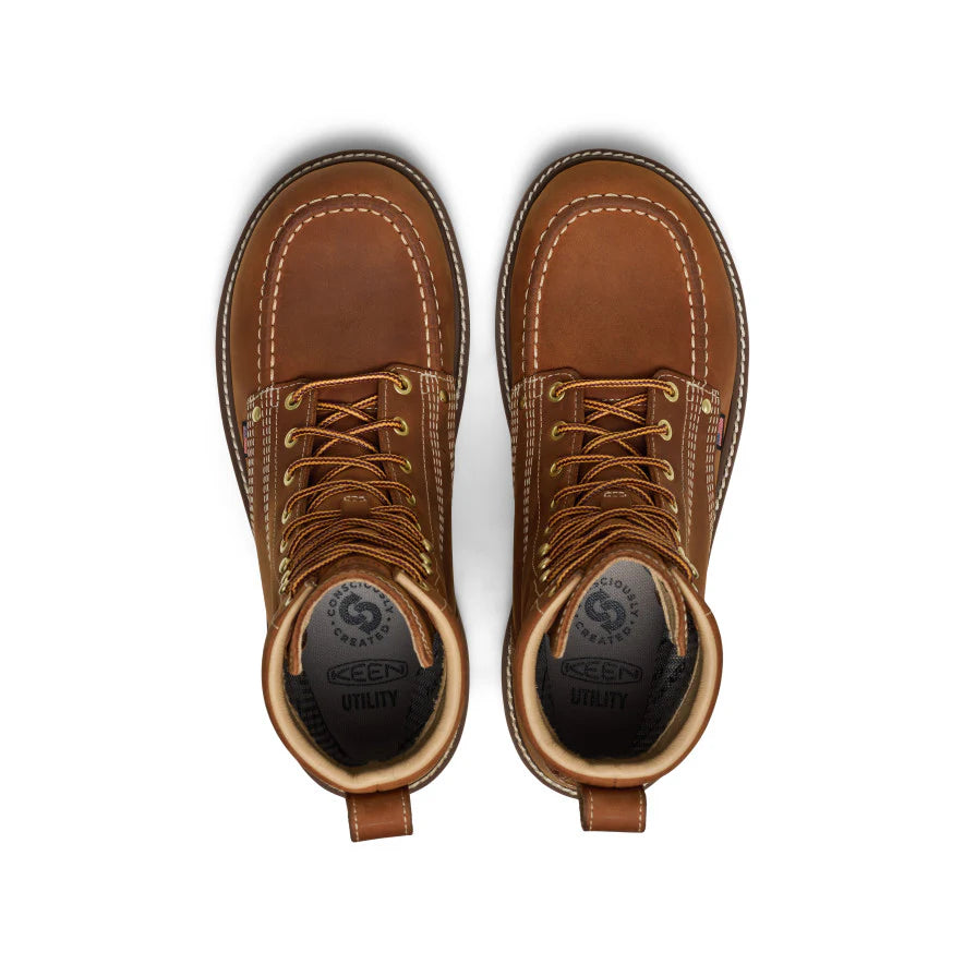Men's Liberty 8 Waterproof Boot (Soft Toe) | Leather Brown/Birch - Image 2