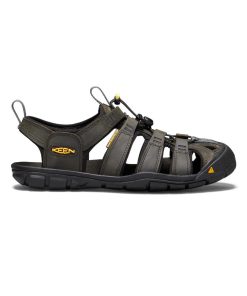 Men's Clearwater CNX Leather Sandal  |  Magnet/Black