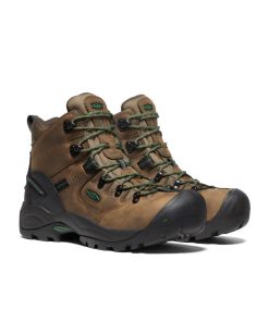 Alternative view of Men's Pittsburgh Energy 6 Waterproof Boot (Carbon Toe)  |  Cascade Brown/Greener Pastures