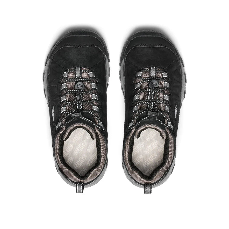 Big Kids' Targhee IV Waterproof Hiking Shoe | Black/Steel Grey - Image 4