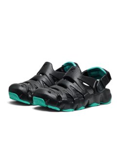 Alternative view of Little Kids' HyperFLT Clog  |  Black/Bright Aqua