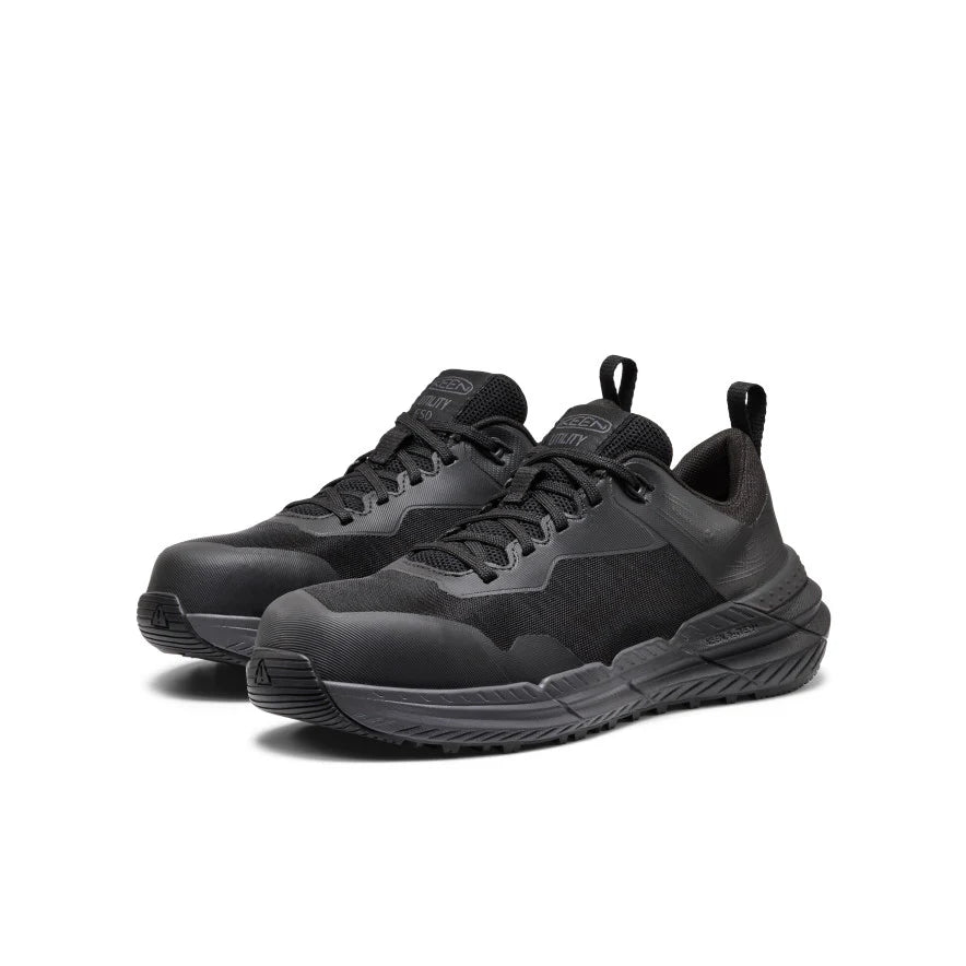 Women's Speedworks ESD Work Sneaker (Carbon Toe) | Black/Black - Image 2