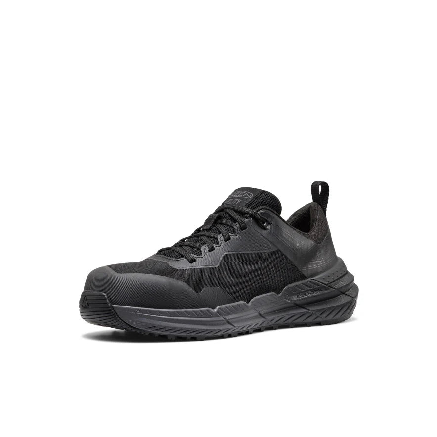 Women's Speedworks ESD Work Sneaker (Carbon Toe) | Black/Black - Image 3