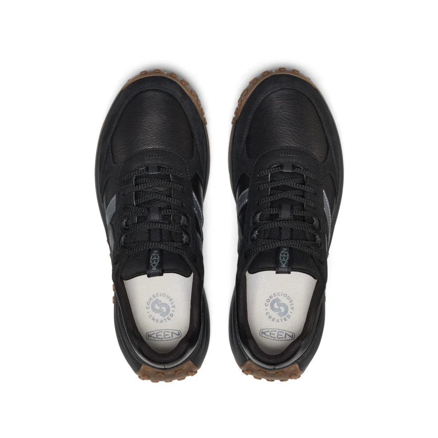 Men's KS86 Leather Sneaker | Black - Image 4