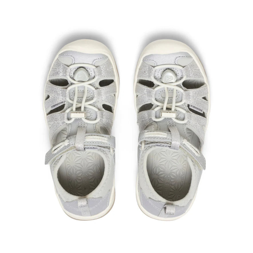 Little Kids' Moxie Sandal | Silver - Image 4