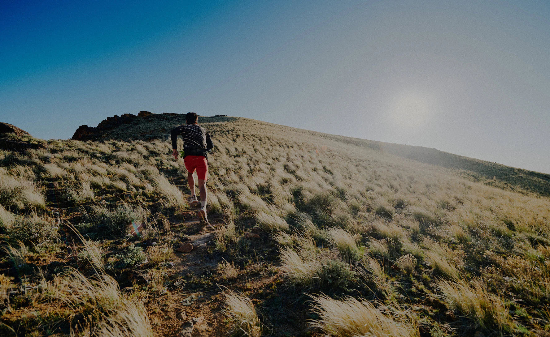 Men's Seek Trail Running Shoe | Black/Sunset Sand - Image 7