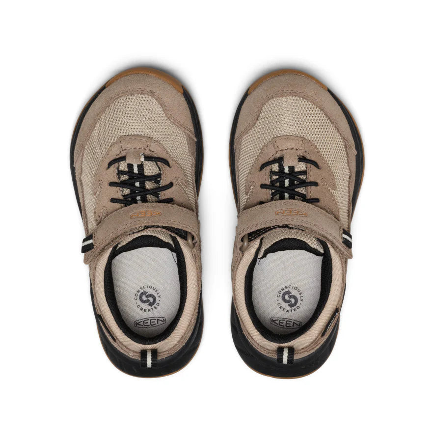 Little Kids' Hightrail Waterproof Hiking Shoe | Brindle/Oak Buff - Image 4