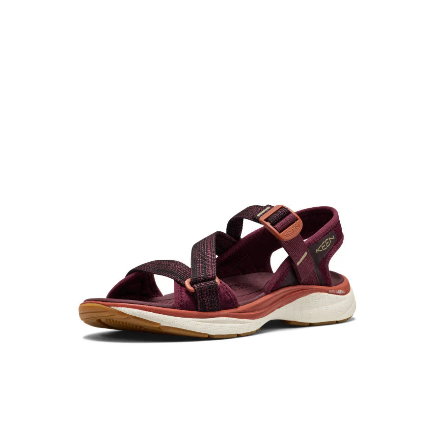 Women's Leiki Open-Toe Sandal | Fig/Burnt Brick - Image 3